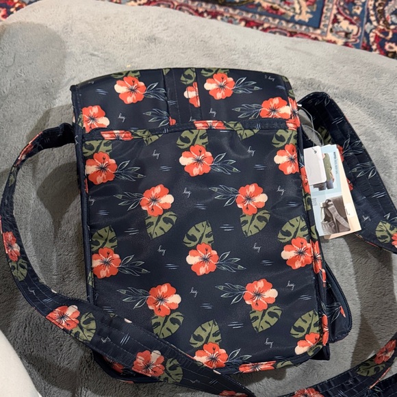 RARE: NWT Lug Moped Aloha Navy Floral Crossbody Bag
